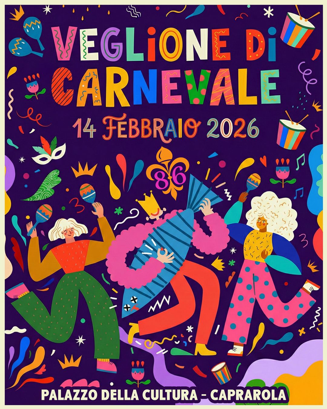 Carnevale Caprolatto 2026 cena in maschera